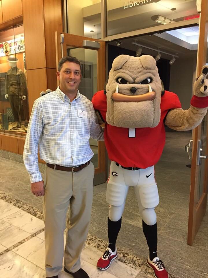 Brian Strickland with Hairy Dawg