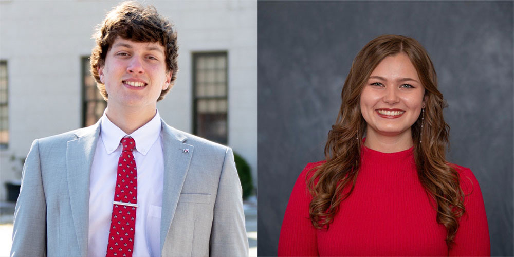 Interns David Nelson and Ella Johnson Headshots