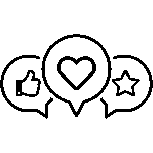 graphic of social media icons