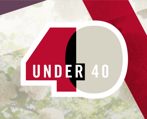 UGA 40 under 40 logo
