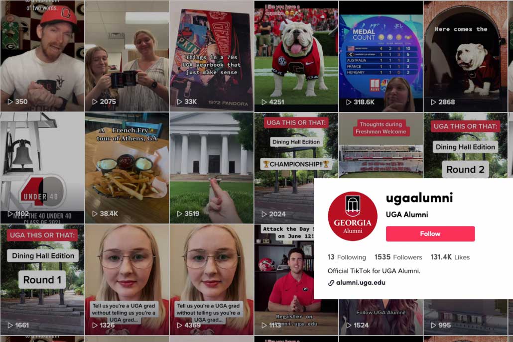 Follow UGA Alumni TikTok